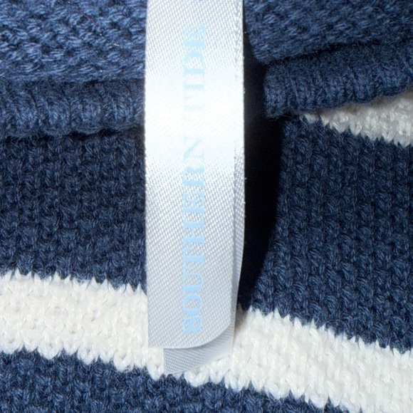 Southern Tide Navy and Cream Striped Sweater - Picture 4 of 11